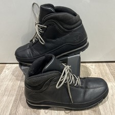 Herren Schwarz Timberland ACT Euro Dub Wandern Wanderschuhe Größe 9,5 UK