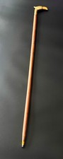 37 Antique Brass Eagle Head Bird Handle Handmade Wooden Walking Stick Cane Gift