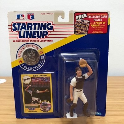 Kenner Starting Lineup Action Figure Benito Santiago San Diego Padres Blue 1991