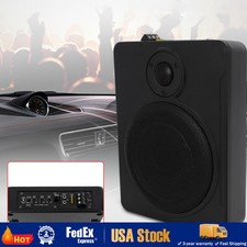 600W Slim Under-Seat Subwoofer Powered Car Truck Sub w/ Amp Kit Speaker 8" New