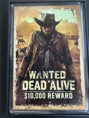 2026 Ghana 1 Cedi Wanted Dead Or Alive Western Outlaw 5g .999 Silver Note...