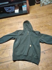 Carhartt Men's Pullover Hoodie Black Loose Fit Size XL