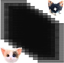 10 Sheet Fursuit Eye Mesh, 0.5mm Black Mesh Plastic Meshs