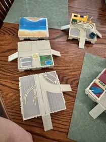 Vintage 1987 Galoob Micro Machines Travel City BIG LOT Playsets Parts Accessorie
