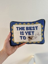 Bee Tapestry Mini Pillow Bumblebee Honeybee Cottage Core Country Chic