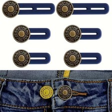 6 Pcs Button Extender for Trousers, Button Waist Extender, Pants Waist Extender