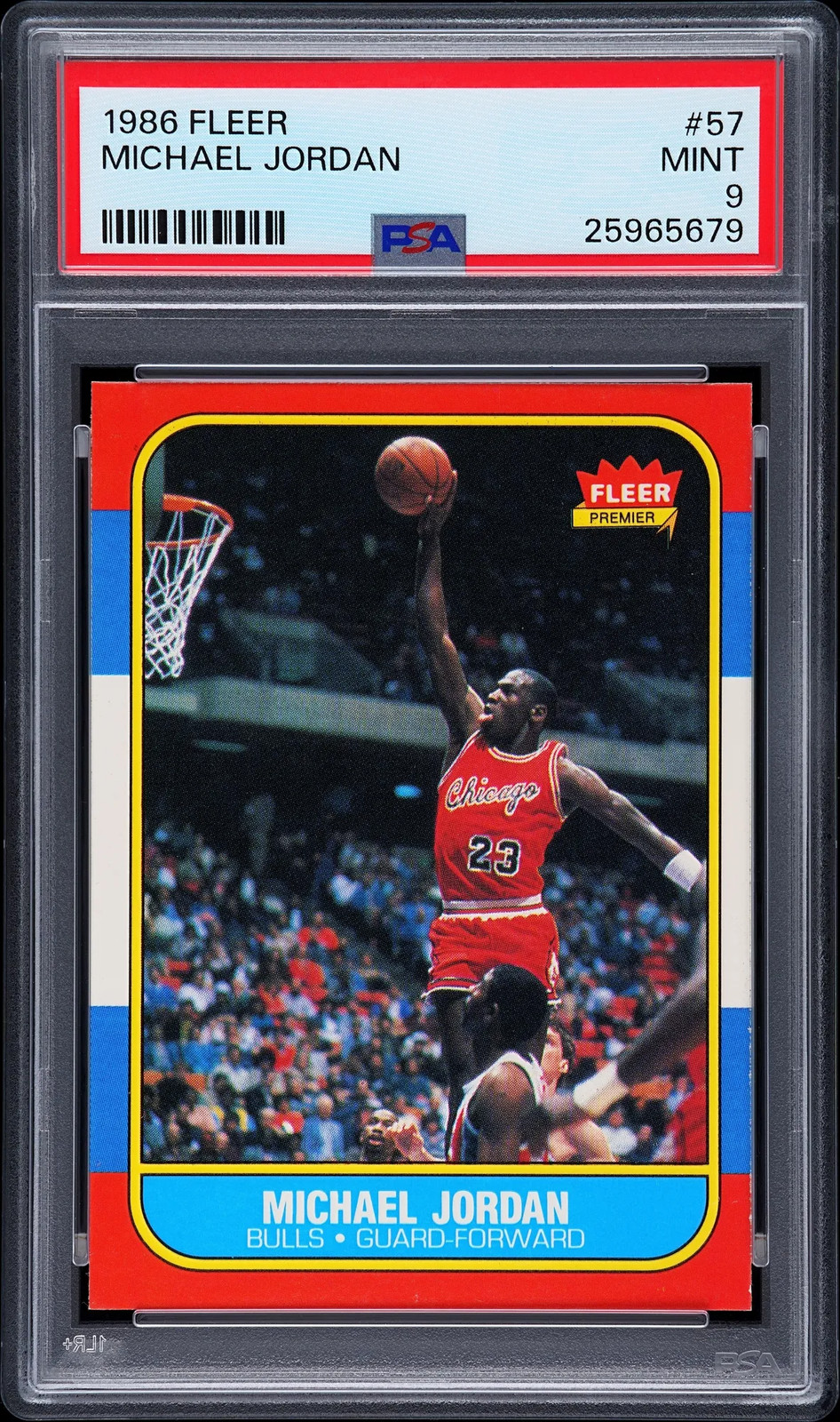 1986 Fleer Michael Jordan #57 PSA 9