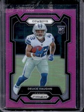 2023 Panini Prizm Deuce Vaughn RC Pink Rookie #324 Cowboys
