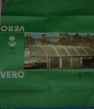 Vero TT Bausatz Bahnhofshalle geöffnet aber vollständig DDR Spielzeug