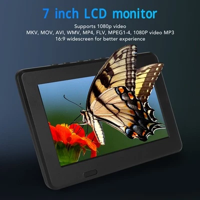 7 Inch Portable Digital TV Rechargeable 1080P LED For Outdoor Use - Image 1 of 4