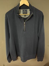 Brooks Brothers Sweatshirt Navy Blue 1/4 Zip XL