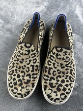 Rothy  s The Original Slip On Sneaker Leopard Size 6.5 Casual Comfort