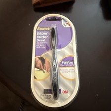 Vintage Scotch 3M Black Paper Cutter Gift Wrap Coupons Faster Than Scissors 2005