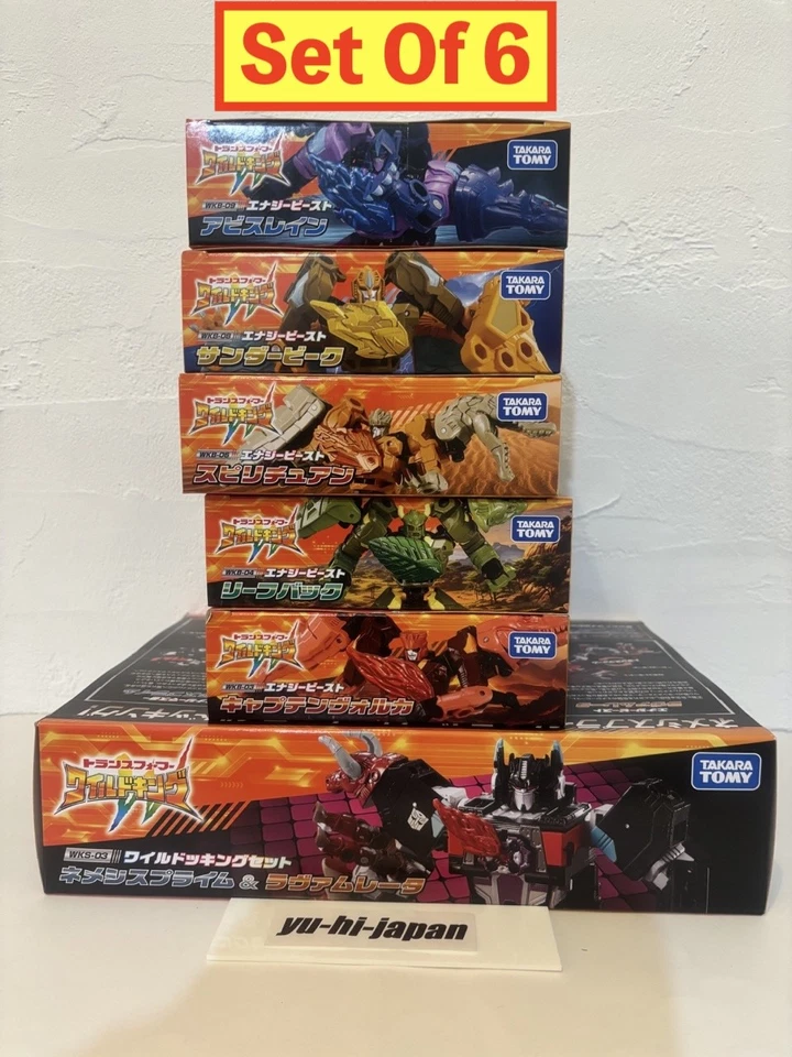 Transformers Wild King WKB-03 04 06 08 09 + WKS-03 Set of 6 Takara Tomy JP New - Image 4 of 4