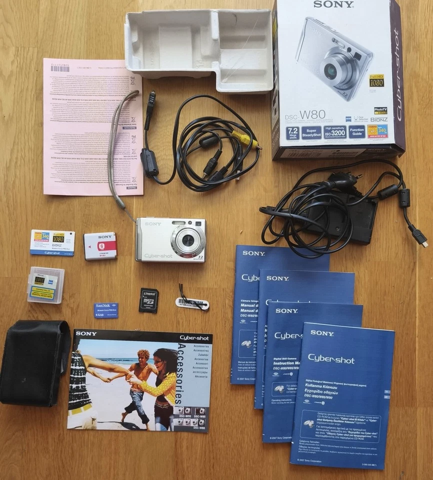Sony Cyber-shot / DSC-W80 / Digitalkamera incl.  Zubehörpaket /  TOP Zustand
