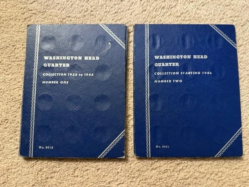 Washington Silver Quarter Set: 1932-1959 (No 1932 S/D, 1934) 90% Silver. Whitman