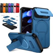 For Google Pixel 9A 10A/ 10 Pro XL Mag Safe Case Hidden Stand Camera Slide Cover