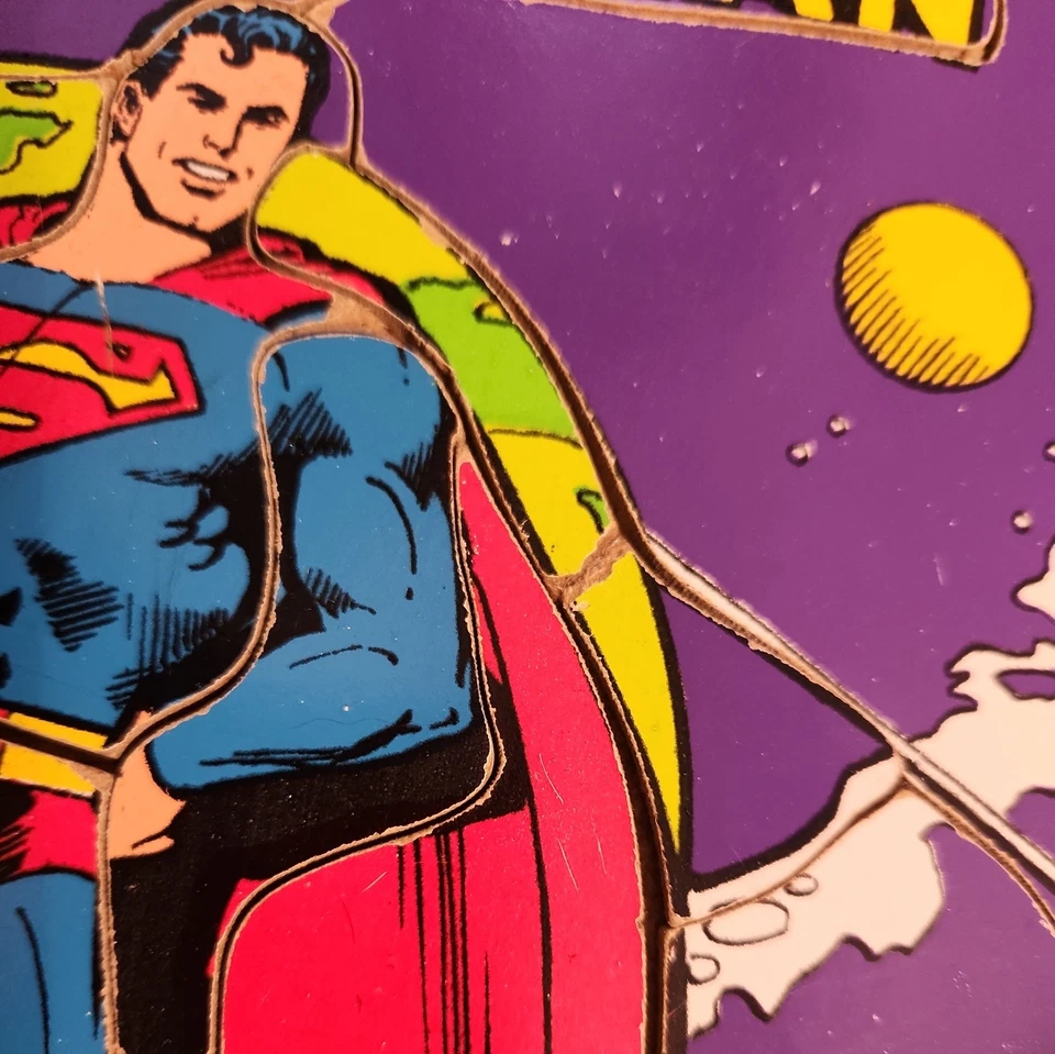 Rompecabezas de madera Superman DC Comics Superman Playskool 1976 vintage Foto 3 de 4