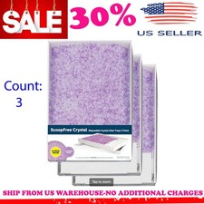 Pet.Safe ScoopFree Crystal Replacement Lavender Scented Litter Tray, 3-Pack, New