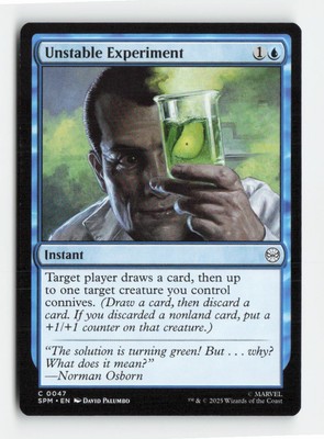 Magic Karte Spiderman Unstable Experiment 47 Common
