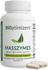 Bioptimizers Masszymes - Complete Digestive Enzymes Supplement for Gut Health - 