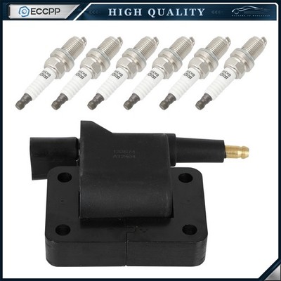 ECCPP For 94-97 Dodge Ram 1500 3.9L Grand Cherokee 4.0L Ignition Coil Spark Plug