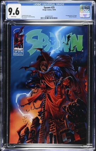 CGC 9.6 Spawn 25 1st Tremor Appearance Todd McFarlane Image 1994