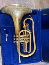 King brand Marching French Horn with mouthpiece. USA