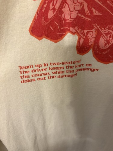 Vintage Mario Kart Double Dash Shirt Size L 2003 Double Sided Nintendo - Picture 14 of 17