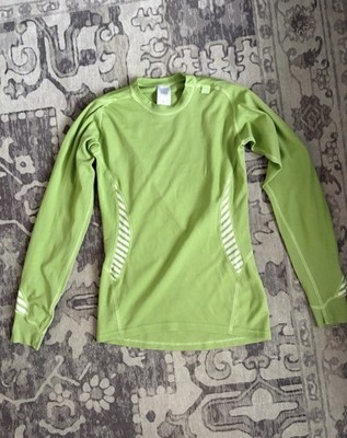 Helly Hansen LIFA Base Layer Crew Neck Shirt Lime Green Long Sleeve Women s M