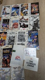 Sega SaturnLot Of 15 Manuals W/ Inserts, Guardian Heroes RARE!, Street Fighter