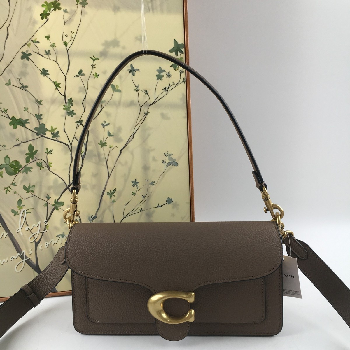 COACH CH857 Tabby Shoulder Bag 26 Polished Pebble Leather Snap