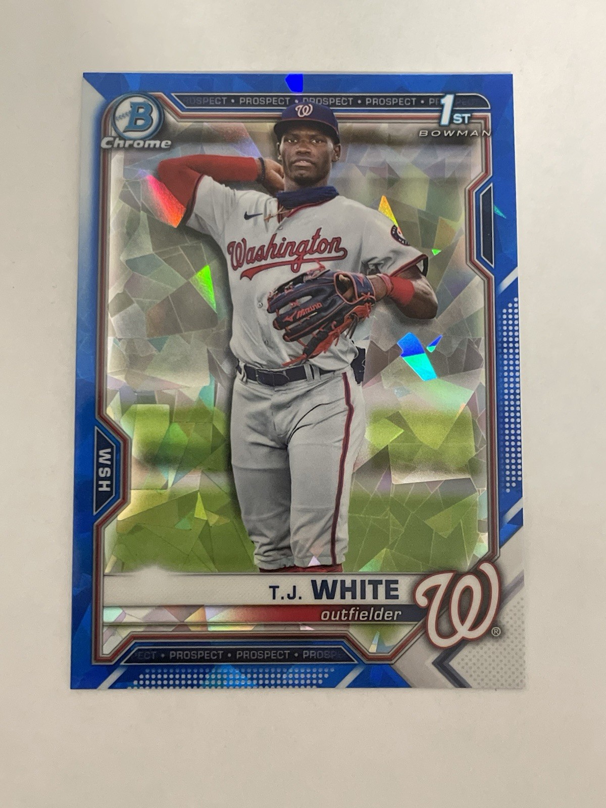 2021 Bowman Chrome Draft Sapphire Edition TJ White #BDC-157