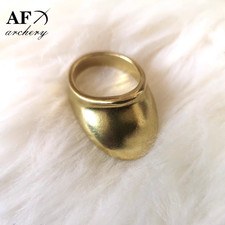 AF Traditional Archery, Protective Equipment, Slope Shaped Copper Pulling Finger