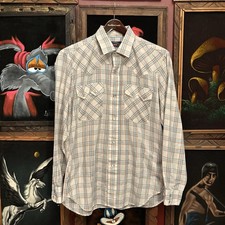 Vintage Levi's Big E 70s Western Pearl Snap Long Sleeve Button Up Shirt Men  s XL