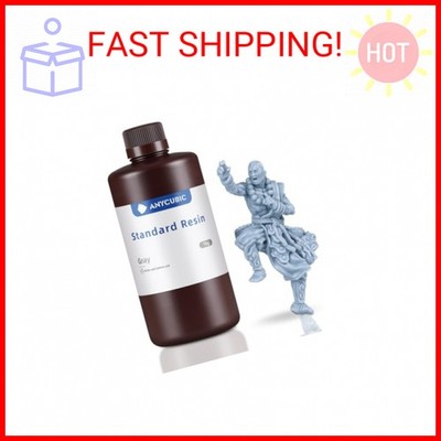 ANYCUBIC 3D Printer Resin, 405nm High Precision Fast Curing UV Photopolymer Resi