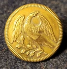 PRE CIVIL WAR UNITED STATES MILITIA INFANTRY OFFICER'S BUTTON ALBERT# UNLISTED