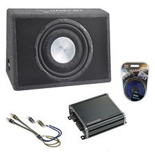 Ford F350 Truck Regular Cab 98-18 Harmony Single 12" Loaded Sub Box CXA400.1 Amp
