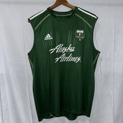 Adidas Portland Timbers Sleeveless Practice Jersey Size L Soccer City Green MLS