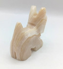 Dog Scottie Terrier Hand Carved Glossy Natural Onyx Stone Cream  Figurine — photo 6
