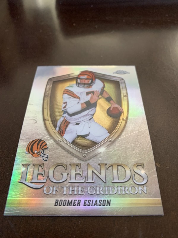 2025 Topps Chrome - Legends of the Gridiron Boomer Esiason #LOG-6 Refractor NM