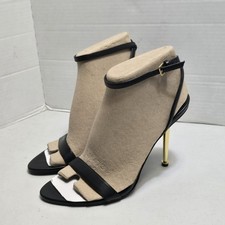 Nine West Reina Heeled Sandals Size 9M Black Open Toe New in Box