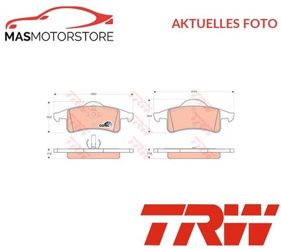 SATZ BREMSBELÄGE BREMSKLÖTZE HINTEN TRW GDB4127 A NEU OE QUALITÄT