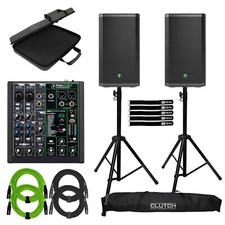 Mackie Thrash 212 12" Active Powered DJ PA Speakers Pair w ProFX6v3 6 Channel M