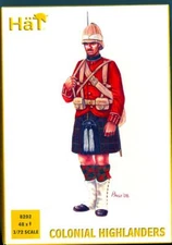 HaT Miniatures 1/72 COLONIAL HIGHLANDERS Figure Set