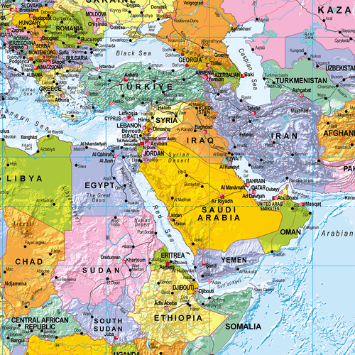 Map of the World 1:30m, Political World Map, Large Poster of World with Flags - Picture 2 of 6