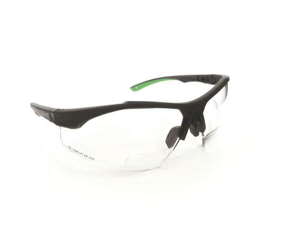 Riley Bifocal Safety Glasses | Adjustable Magnifying Lens +1.00–3.00 PPE