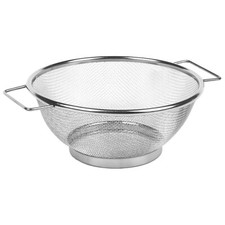 Image of Stainless Steel Colander Extra Fine Mesh Kitchen Strainer Double Handle Drainer