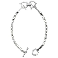 Sterling Silver Full Cheek Snaffle Bit Bracelet