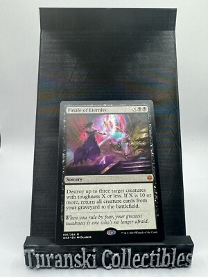 finale cards mtg of Eternity War of the Spark 091/264 Regular Mythic Create X 2/2 white Soldier creature tokens with vigilance Finale of Promise (Card) |